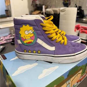 Vans special edition Simpsons high tops .